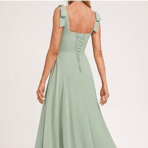 Elegant white bridal or homecoming dress